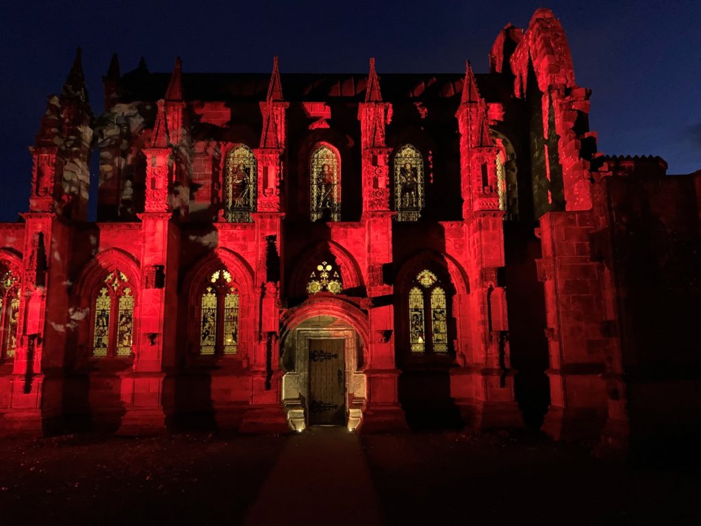 Chapel red lighting 2